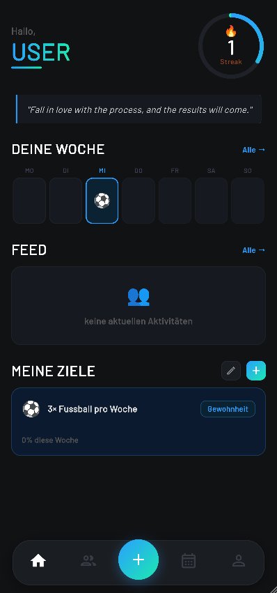 Streax App Homescreen